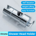 Shower Head Support Bathroom Accessories Shower Stand Bracket Shower Faucet Mount Shower Head Holder for Slide Bar Adjustable