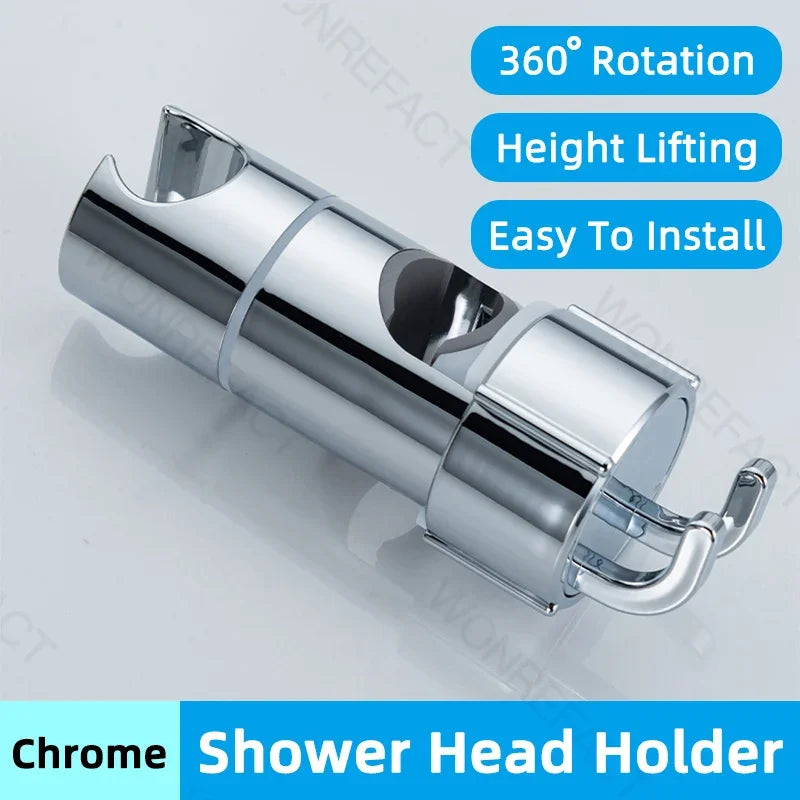 Shower Head Support Bathroom Accessories Shower Stand Bracket Shower Faucet Mount Shower Head Holder for Slide Bar Adjustable