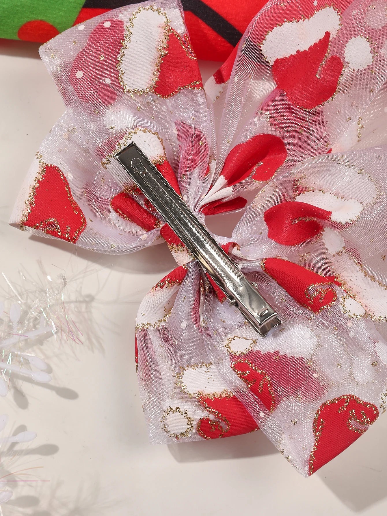 1/2Pcs New Christmas Hair Bows for Women Girls Big Bow Hair Clip Oversized Long Tail Hair Barrette Cute Fashion Hair Accessories