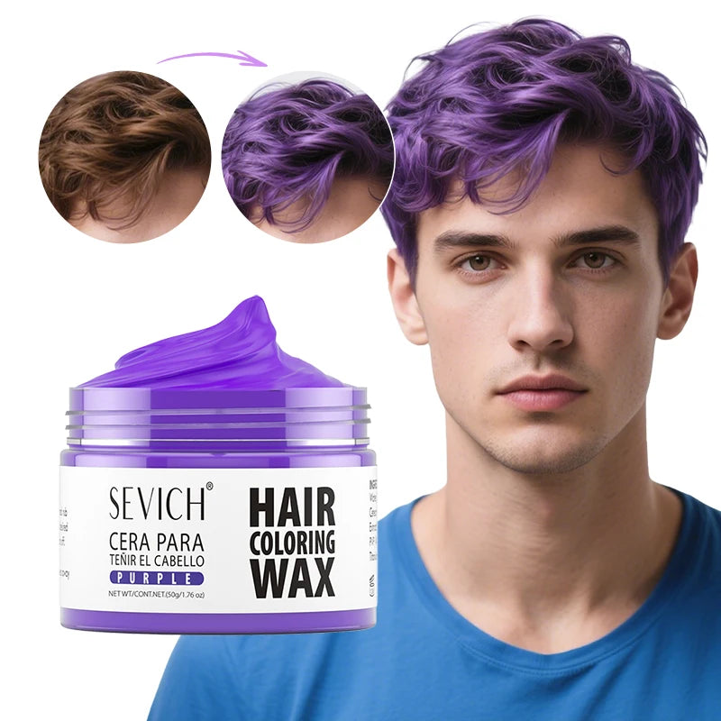 SEVICH 13 Colors Fashion One-Time Hair Color Wax Styling Temporary Dye Cream Gel Diy Mud Pomade For Beards Eyebrow Easy To Wash