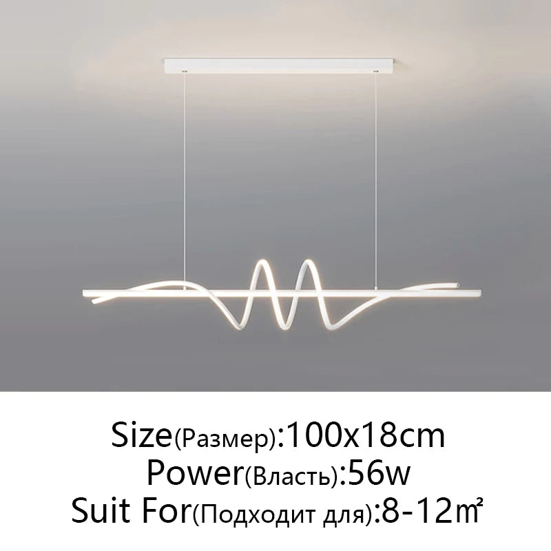 Modern Led Living Room Pendant Lights Hanging Lamp For Dining Table Kitchen Cloakroom Office Home Decor Furniture Minimalist