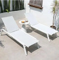 Waterproof Outdoor Lounger Sofa for Pool Hotel Terrace Balcony Leisure Garden Patio Furniture Creative Sunbed Chaise
