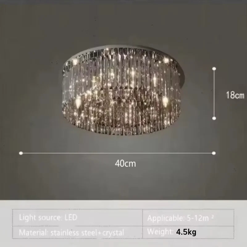 Modern Crystal for Dining Room Led E14 BULBS K9 Crystals Lighting Lamp Living Room Ceiling Light