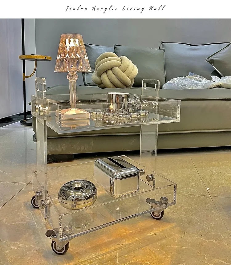 Modern Aesthetic Coffee Tables Acrylic Design Unique Minimalist Coffee Tables Small Flexible Muebles Para El Hogar Accessories