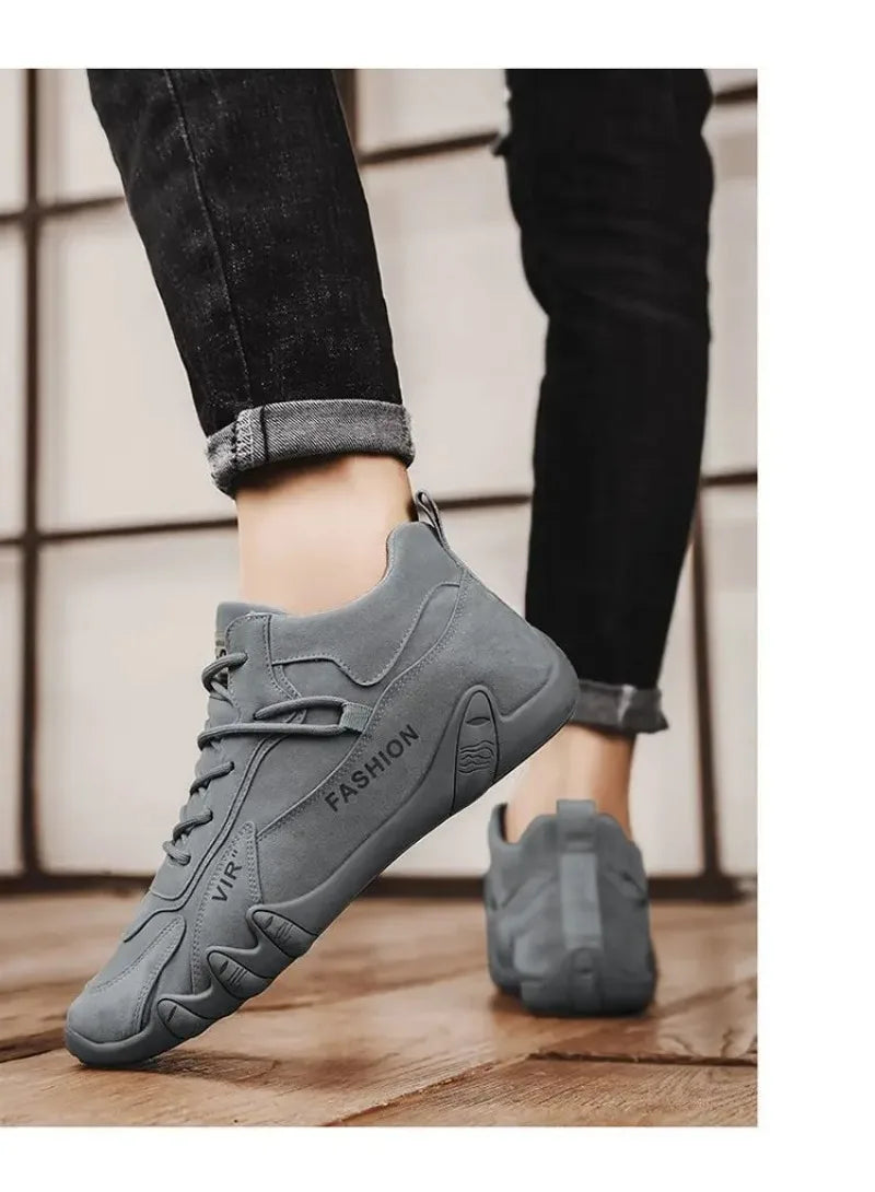 2026 Men's Lace-Up Safety Boots Non-Slip Workwear Low-Cut Shoes Abrasion-Resistant Lightweight Construction Soft Sole Sneakers