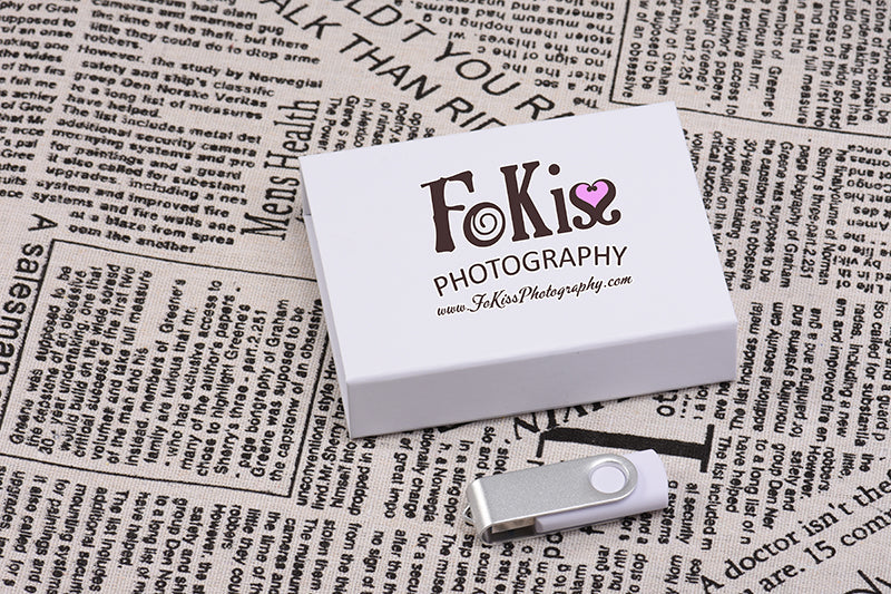 Gift Box Custom The Logo for Free Pen Drive Real Capacity USB Flash Drives Black Memory Stick Color Printing 64GB/32GB U Disk