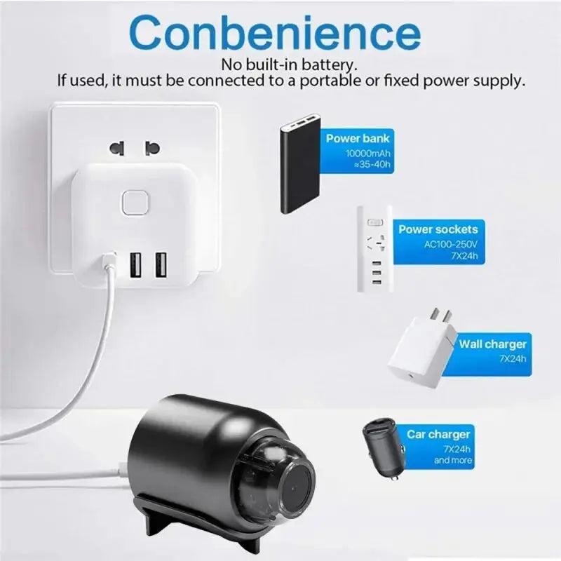 HD 1080P Mini Camera Wireless WiFi Baby Monitor Indoor Safety Security Surveillance Night Vision Camera IP Camera Recorder ﻿