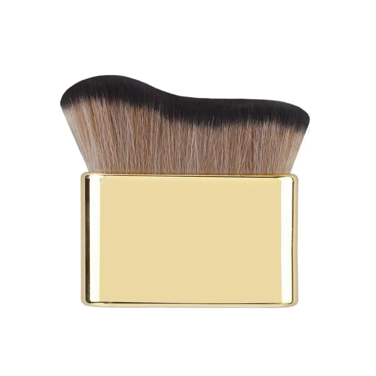 1Pc Hand-held MakeupBrush, FoundationBrush, CurvedBrush, Soft Bristles, Even Application, High-Quality Makeup Brush, Travel-F