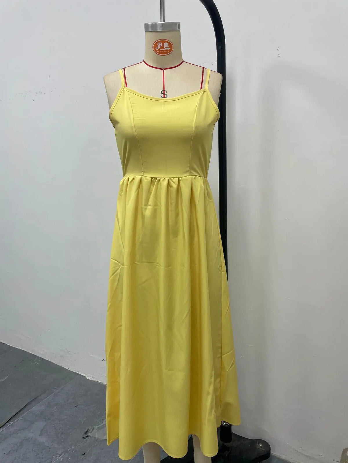 Dresses For Women 2026 Summer Suspender Dress Solid Swing Sundress Sleeveless Spaghetti Straps A Line Beach Party Dresses