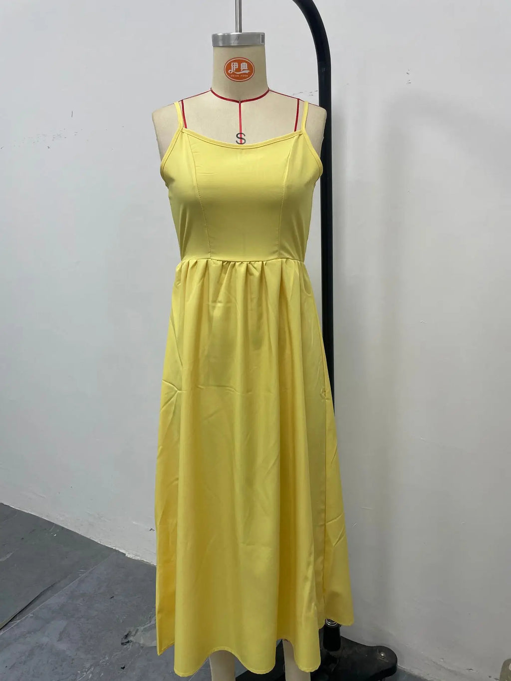 Dresses For Women 2026 Summer Suspender Dress Solid Swing Sundress Sleeveless Spaghetti Straps A Line Beach Party Dresses