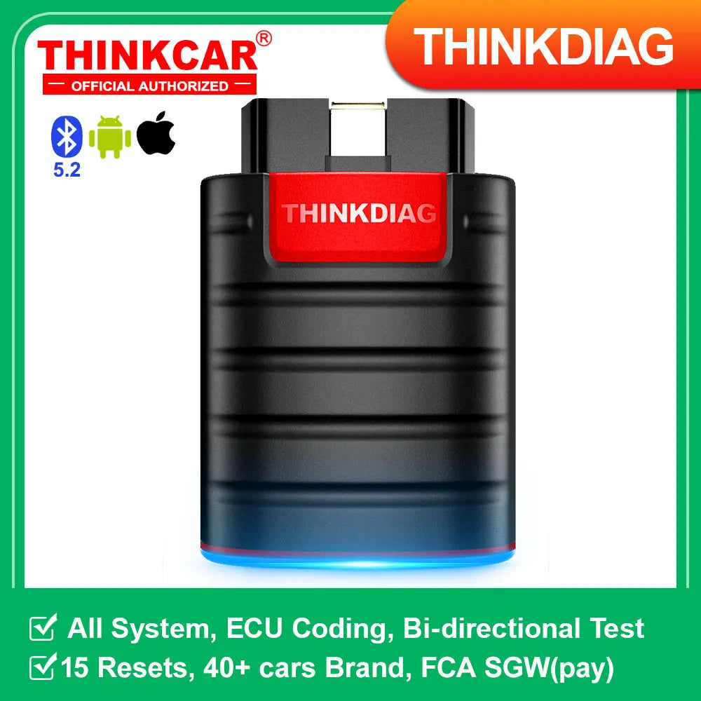 2026 THINKCAR New Thinkdiag ALL System Car Diagnostic Tools ECU Coding Active Test 16 Reset 1 Year Free OBD2 Scanner Code Reader