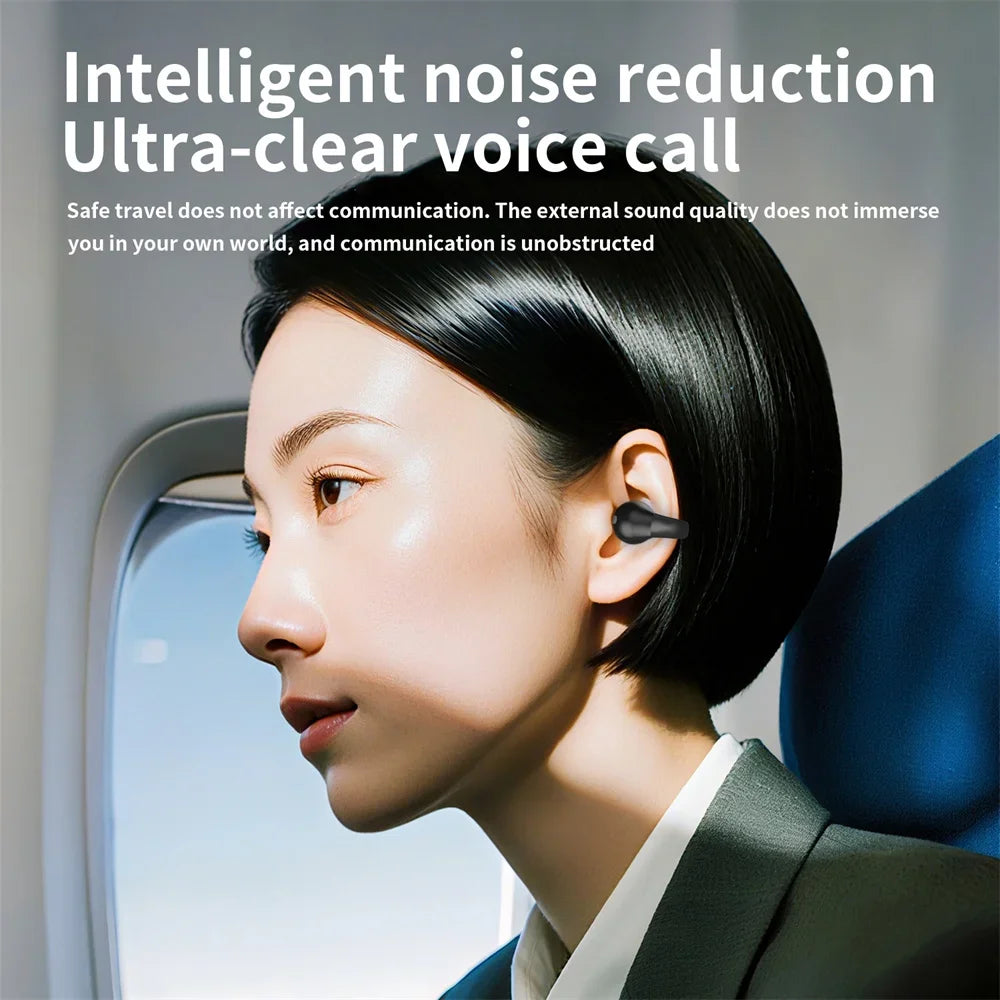Earphone Clip Wireless Bluetooth Headphone Air Conduction Headset High Quality TWS Auriculares Sport Noise Canceling With Mic