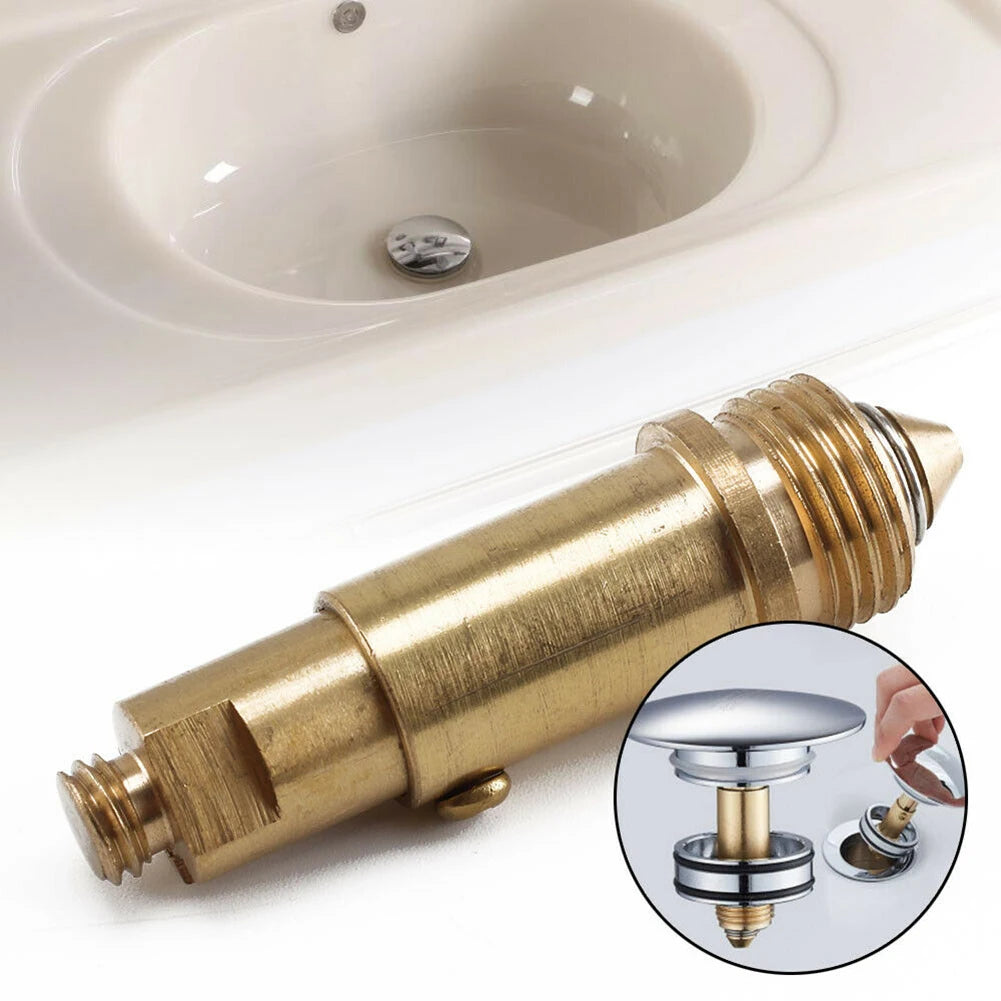 1/2pcs Replacement Basin Bath Waste Easy Pop Up Click Clack Plug Bolt Spring For Bathroon Bathtub Drain Stopper