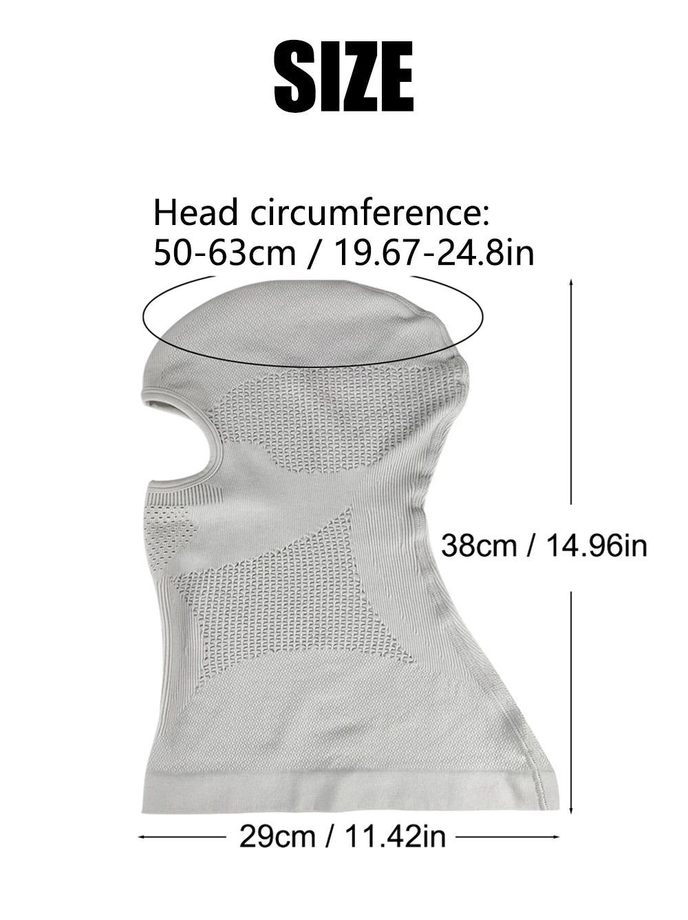 Winter Unisex Warm Ski Mask Balaclava Outdoor Sports Cycling Full Face Mask Scarf Men Women Elastic Breathable Motorcycle Mask
