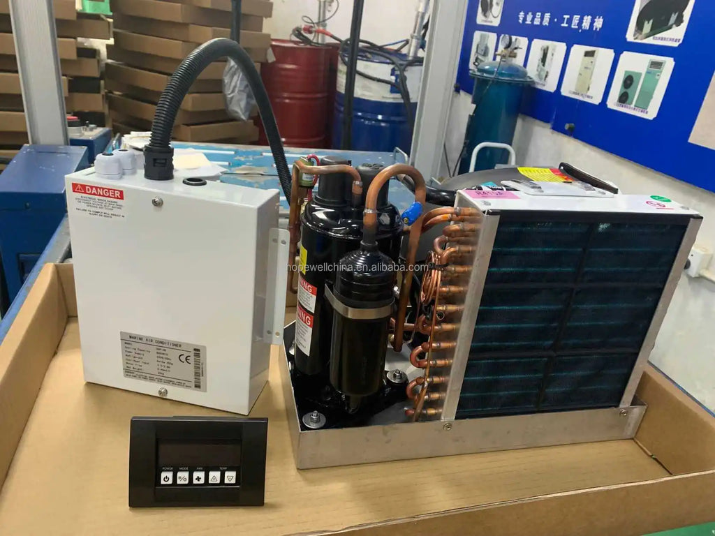 2025 HOPEWELL Marine Chiller 16000 BTU 220V Seawater Cooling Floor Standing Unit for Boat/Yacht