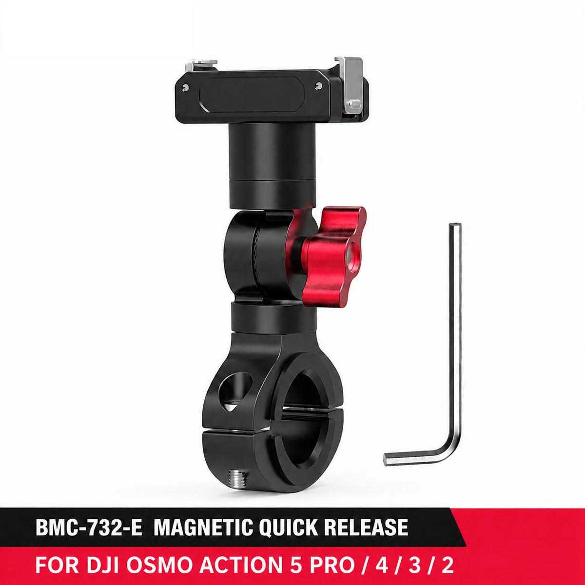 SOARSHOT Bicycle Motorcycle Handlebar Camera Mount 360° Swivel 22-32mm Clamp for DJI Osmo Insta360 Action Camera Quick Release