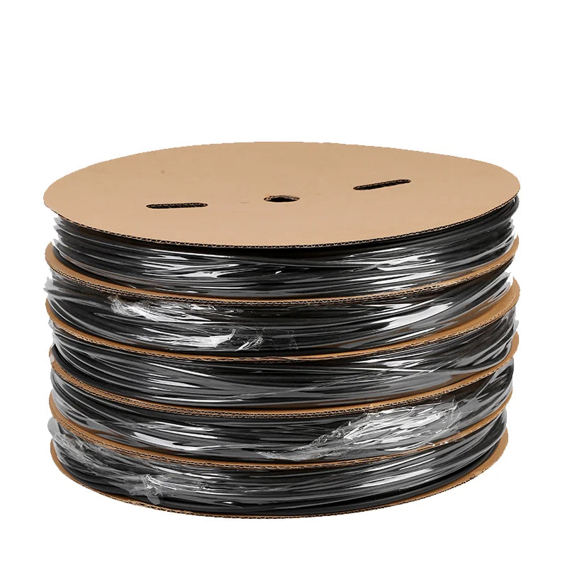 1/5/10/25M 2:1 Black 1 2 3 5 6 8 10mm Diameter Heat Shrink Heatshrink Tubing Tube Sleeving Wrap Wire Sell DIY Connector Repair