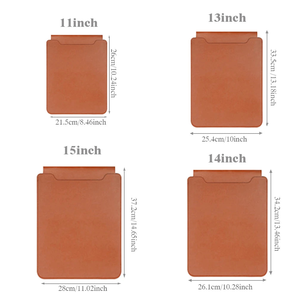 Laptop Bag, 13/13.3/14/15/15.4/15.6/16 Inch, Notebook Computer Mouse Pad, Pu Leather Bladder Bag, Computer Bag Accessories