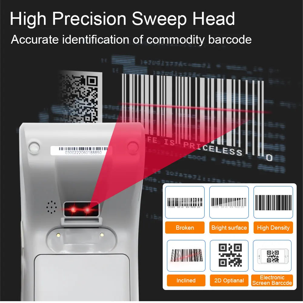 Android 14/13/11 Handheld Terminal POS Printer Portable 58mm Thermal Receipt Printer 4G NFC Ticket Bill POS PDA Impressora