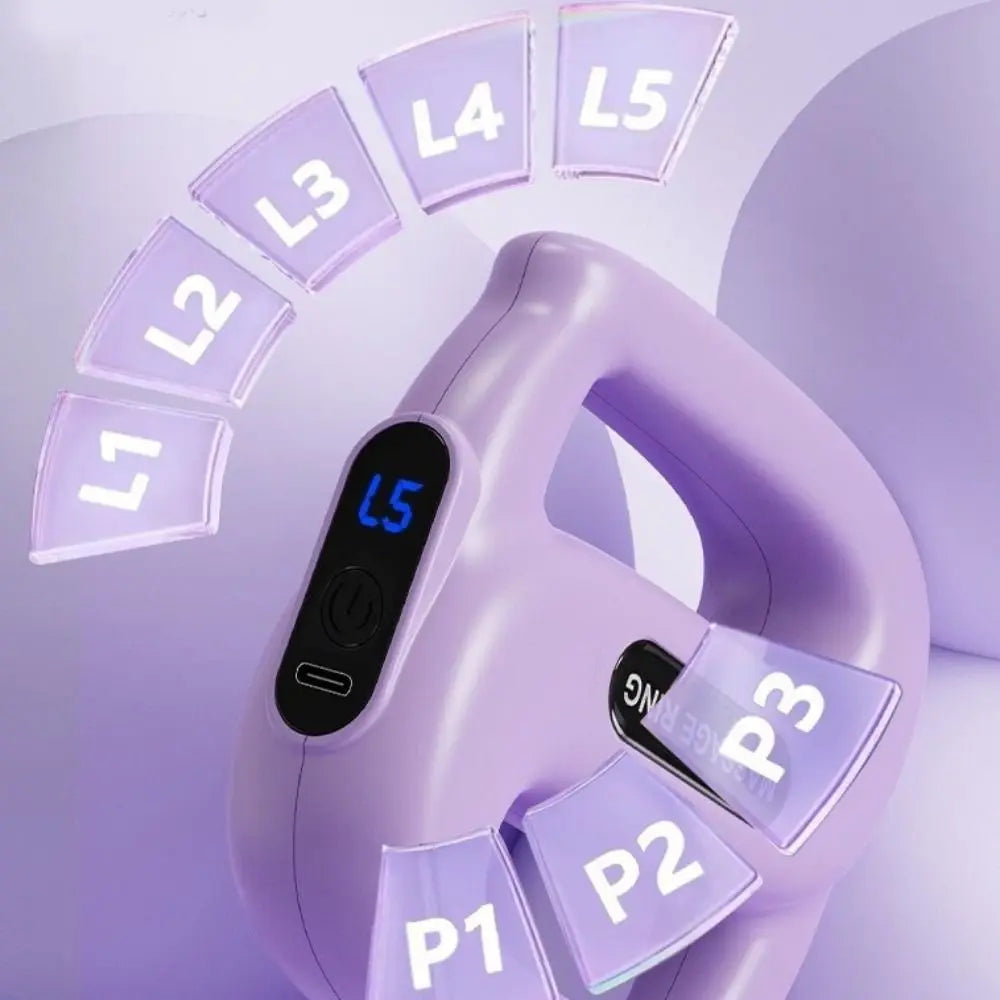 Multifunctional Fascia Massage Ring 5 Levels Vibration Electric Body Slimming Machine Fat Burning Low Noise