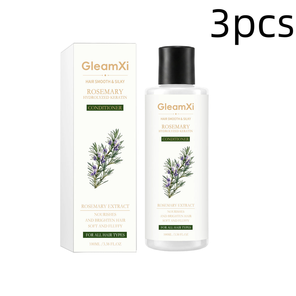 GleamXi Rosemary Hair Hydrolyzed Keratin Conditioner Anti Frizz Repair Split Ends Nourish Dry Damage Hair Smoothing Conditioner