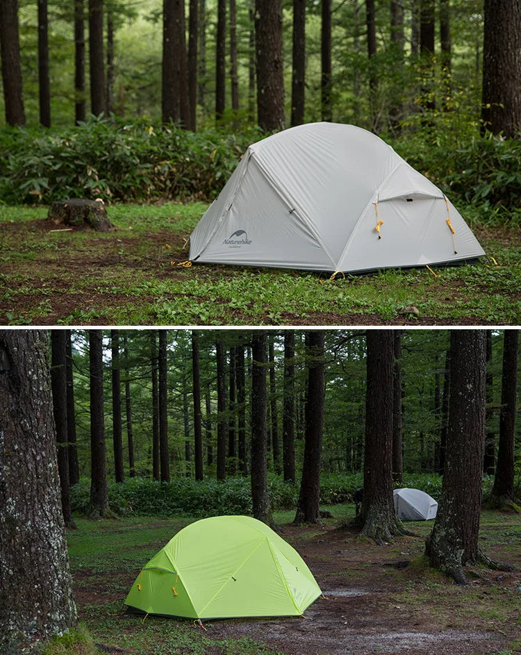 Naturehike Mongar Tent Camping Tent 2 Person Ultralight Professional Waterproof & Windproof Backpack Tent 20D Nylon Travel Tent