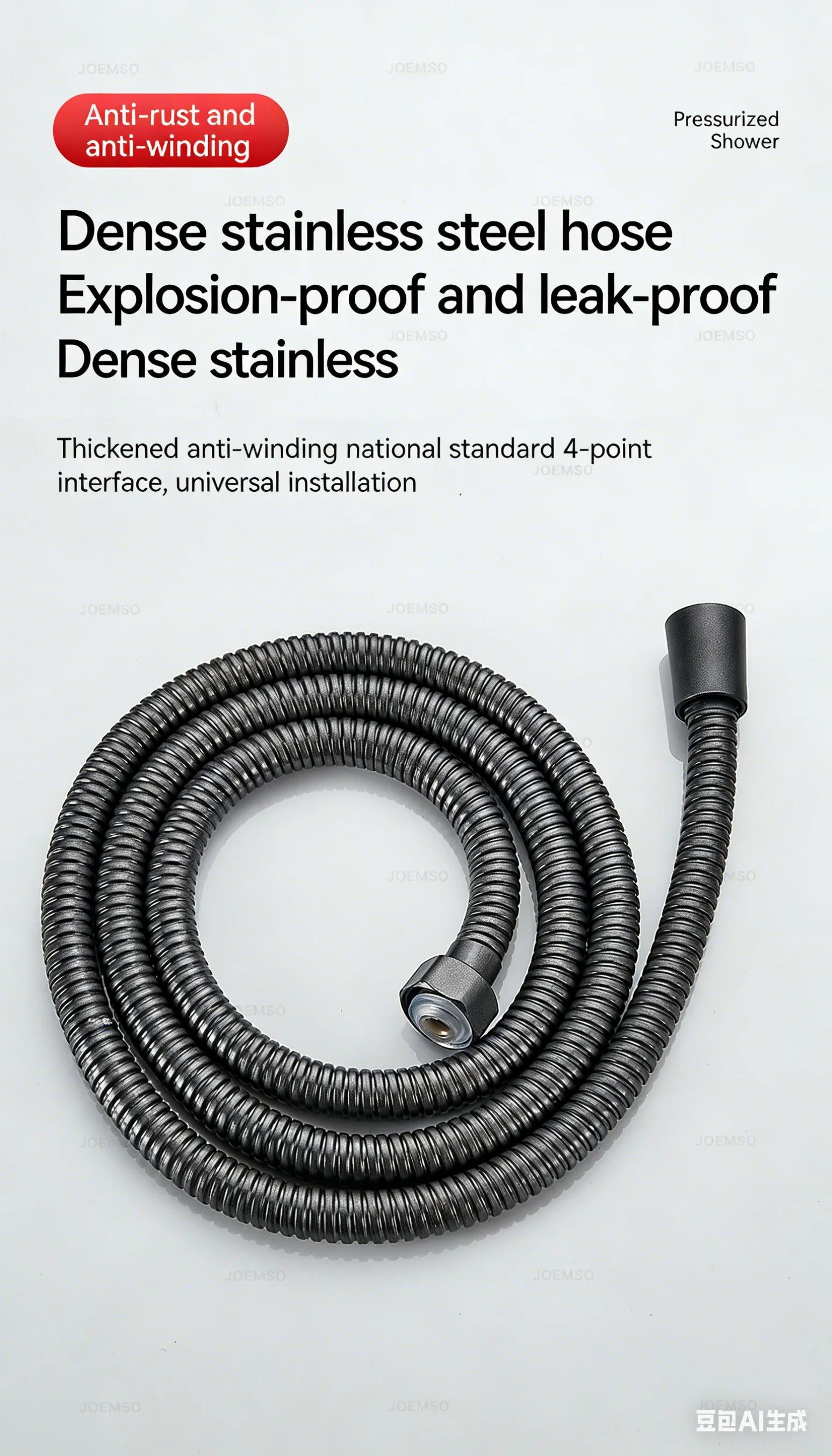 304 stainless steel shower head, handheld shower head for bathroom bathing, bathroom shower head