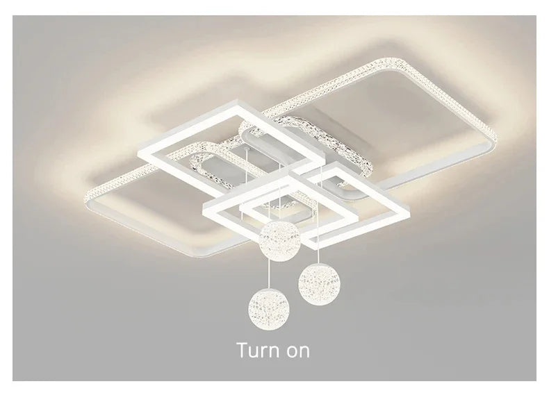 Modern living room LED pendant light interior decoration home appliances bedroom ceiling light kitchen home decoration glossy