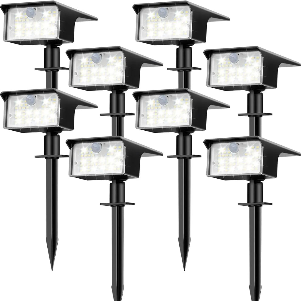 Solar Spot Lights Outdoor Motion Sensor, [62 LED]3 Modes Solar Landscape Spotlights Outdoor Waterproof,  for Yard Garden Patio