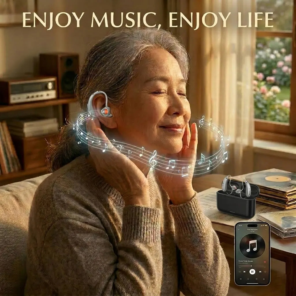Hearing Aid High Quality 16 Channel Digital Bluetooth Hearing Aids for Seniors Adult Deafness Hearing Aid Rechargeable Audifonos