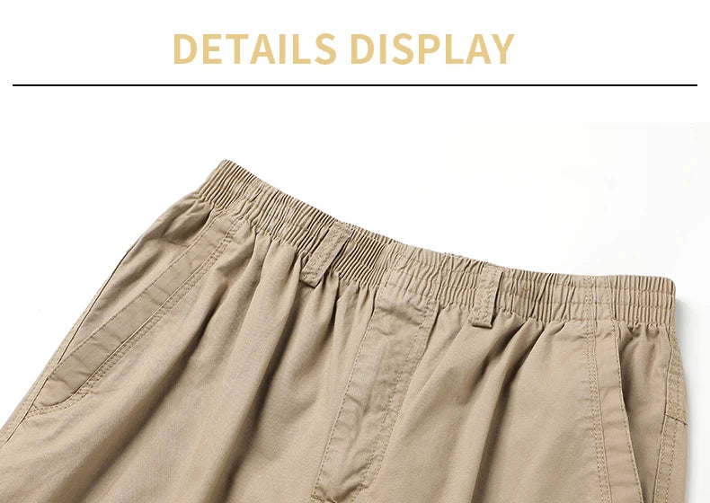 95%Cotton Men's Cargo Pants Summer Work Wear Spring New In Large Size Casual Climbing Joggers Sweatpants Hombre Autumn Trousers