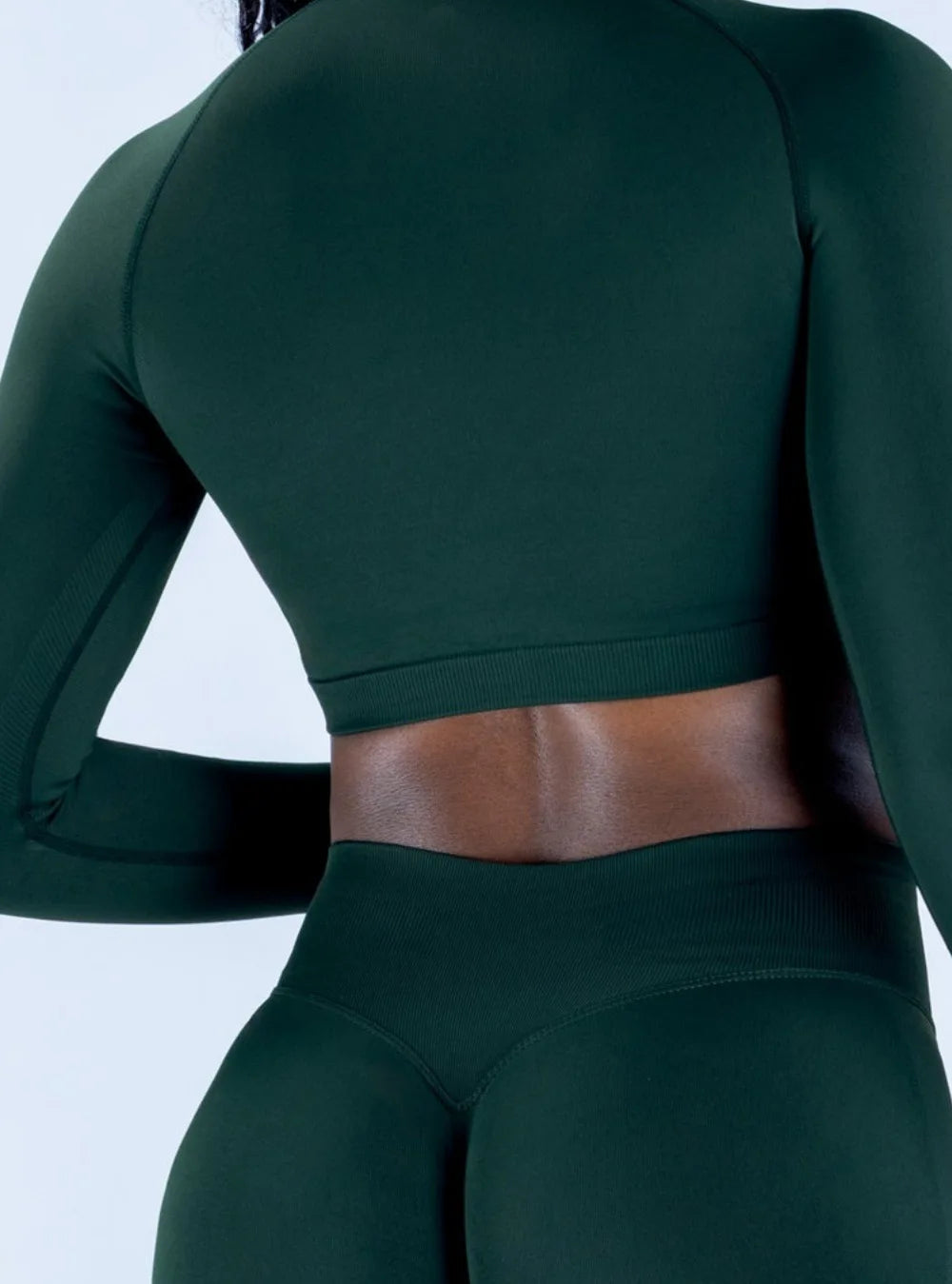NCLAGEN Crop Zippy Fitness Top Long Women Sleeve GYM Clothes Seamless Running Workout Quick Dry Pilates Sports Yoga Shirt