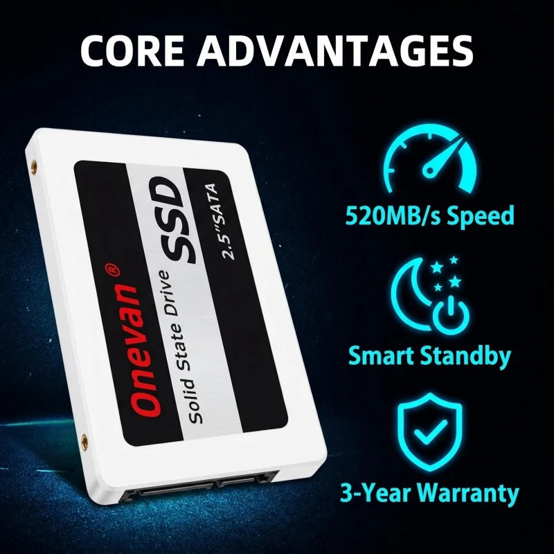 Internal Hard Drive SSD 2.5 Inch SATA Disk for Laptop - SSD  512GB 240GB 1TB 480GB 120GB 256GB - HDD 2.5 Hard Disk for Computer