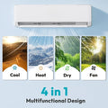 Mini Split AC 18000 BTU 19 SEER2 208-230V Ductless Inverter Heat Cool 1250sq.ft Energy Efficient Pre-Charged, Custom