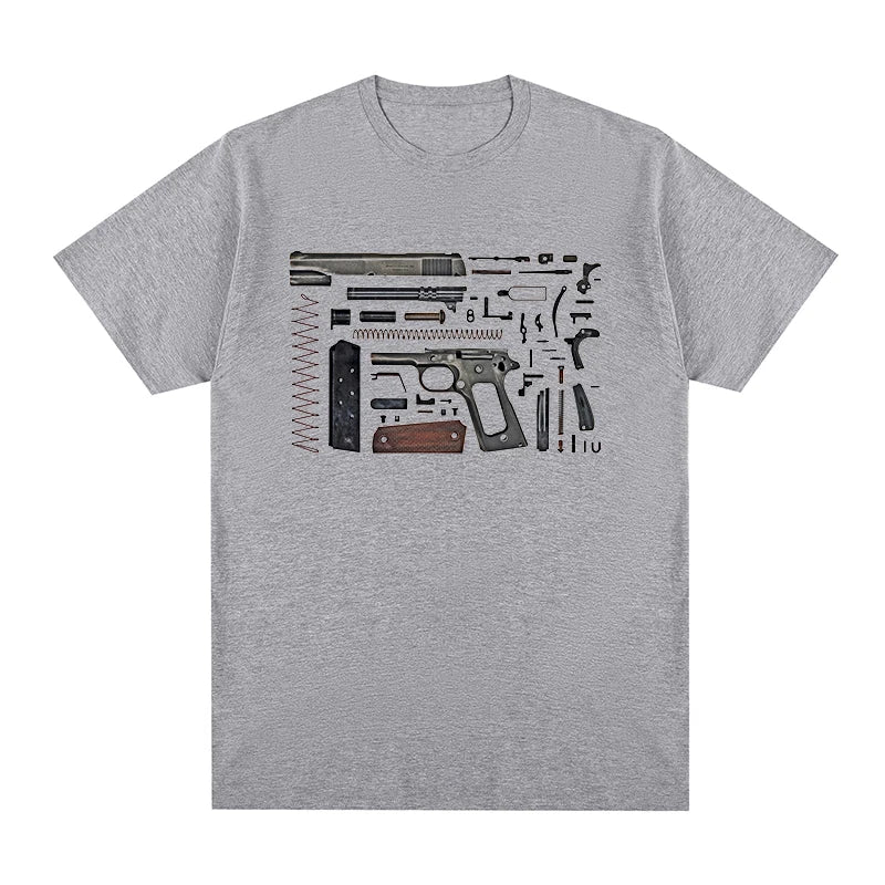 anatomical Cool Pistol Handgun Trust t-shirt Cotton Men T shirt New TEE TSHIRT Womens tops