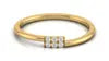 Minimalist 10K 14K 18K 22K Solid Gold Ring IGI CVD Lab Created Diamond 6 Stone Cluster Gold Jewelry Women Stackable Ring Band