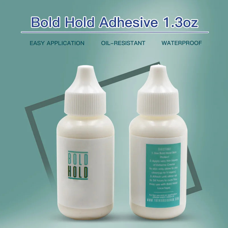 Wig Glue Waterproof Front Lace Wig Glue Private Label Strong Hold Lace Glue Wig Accessories for Frontal Closure Toupee 38ml