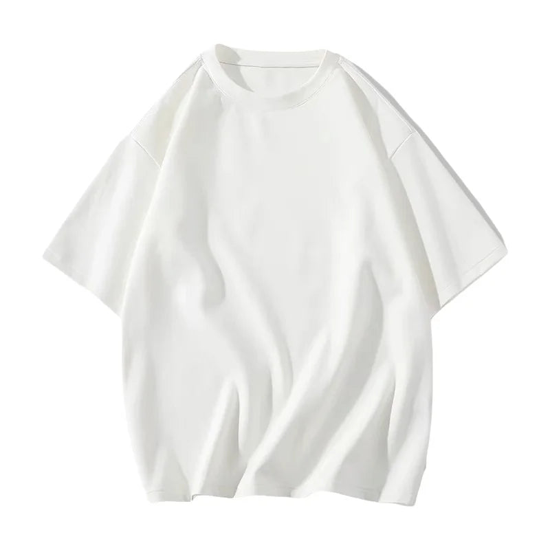 Loose Cotton Short Sleeve T-Shirt plus Size Men's Style Summer Top Comfortable Breathable Bottoming Shirt for plus Size Women