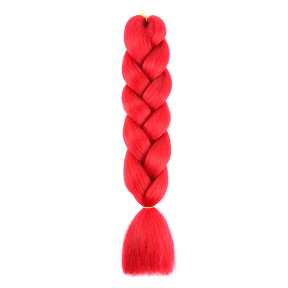 24 Inches DIY Jumbo Braiding Hair Synthetic Hair Extensions Afro Ombre Crochet Braid Hair Wholesale For Women