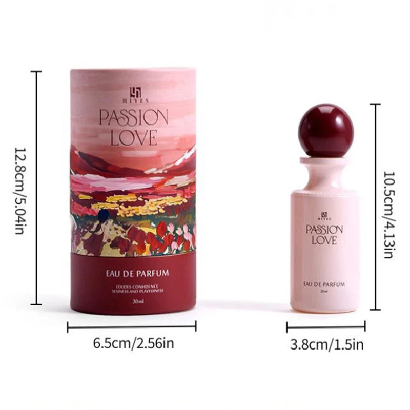 Luxury Floral Fruity Perfume,Cylindrical Gift Box Women's Scent,Rose/Jasmine/Sandalwood/Amber/Vanilla/Musk/Raspberry Fragrance