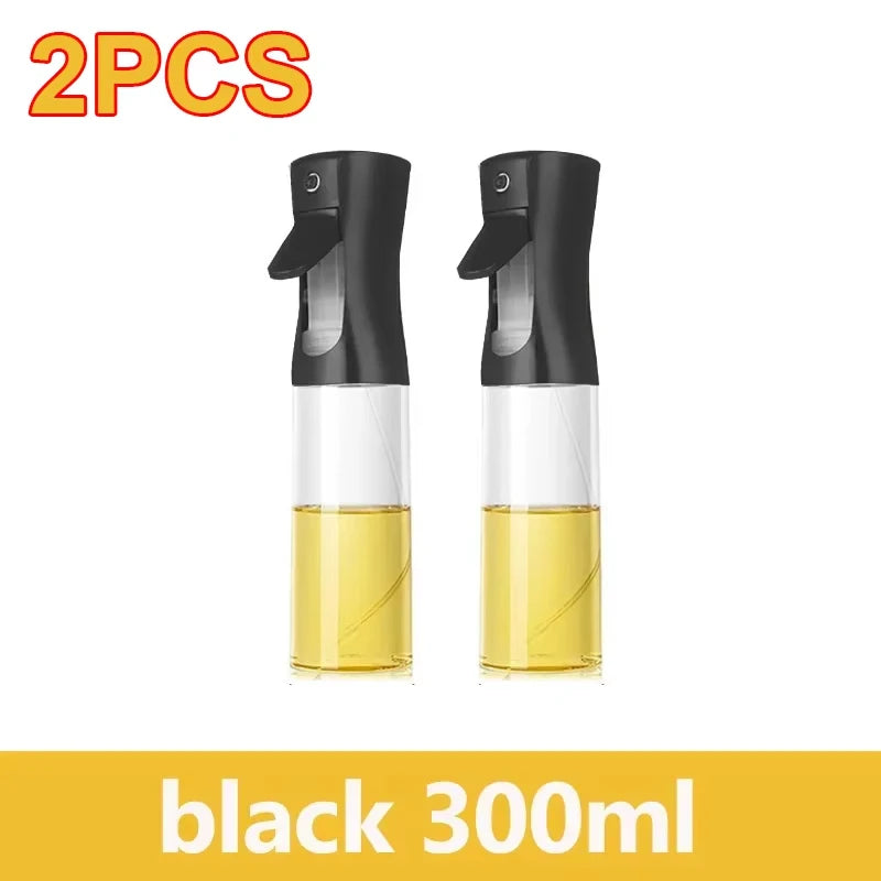 200/300/500ml Oil Spray Bottle BBQ Cooking Olive Oil Sprayer Plastic Baking Oil Spray Empty Bottle Vinegar Bottle Or  Oil brush