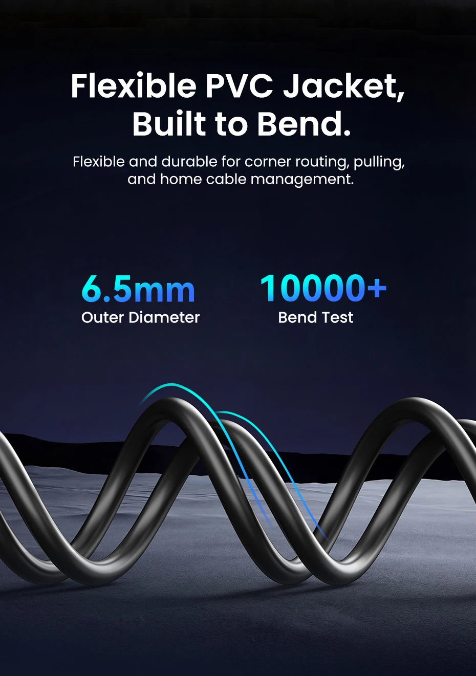 Vention CAT8 Ethernet Cable High Speed SFTP 40Gbps 2000MHz RJ45 Shielded Indoor for Router PC PS5 Modem Xbox Network Lan Cord