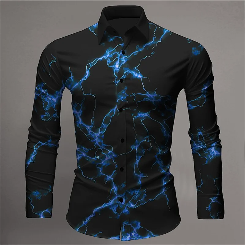 Men's Tops Suit Lapel Splash Paint Shirt Fashion Men's Luxury Casual Sports Light Comfort Soft Designer Design New Style 2027