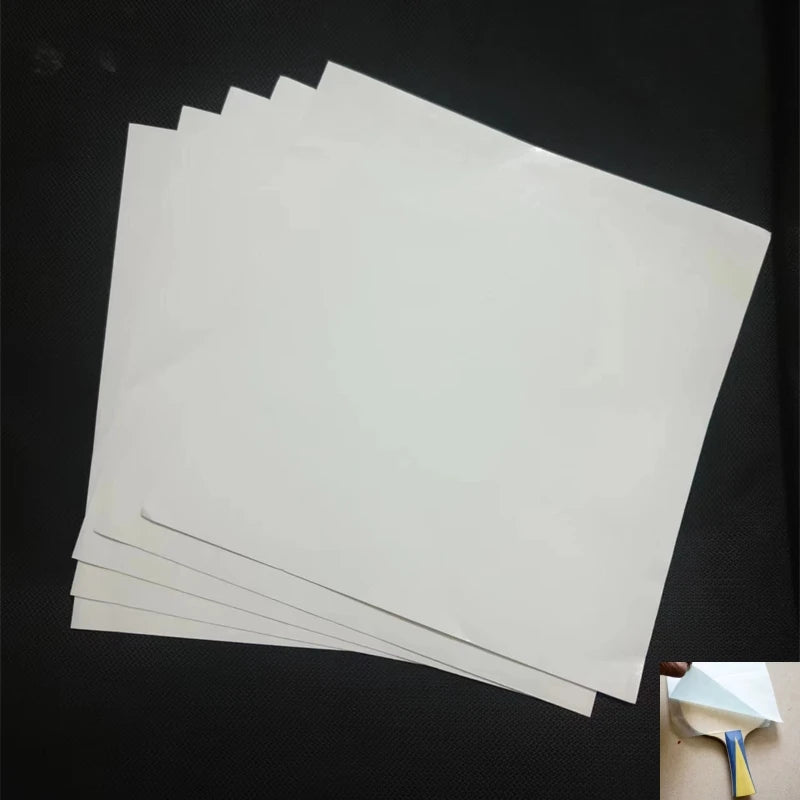 Malathorne Double-sided Adhesive Glue Sheet Paper for Long Pimples-out Rubber OX to Assemble Table Tennis Racket 5pcs/Pack