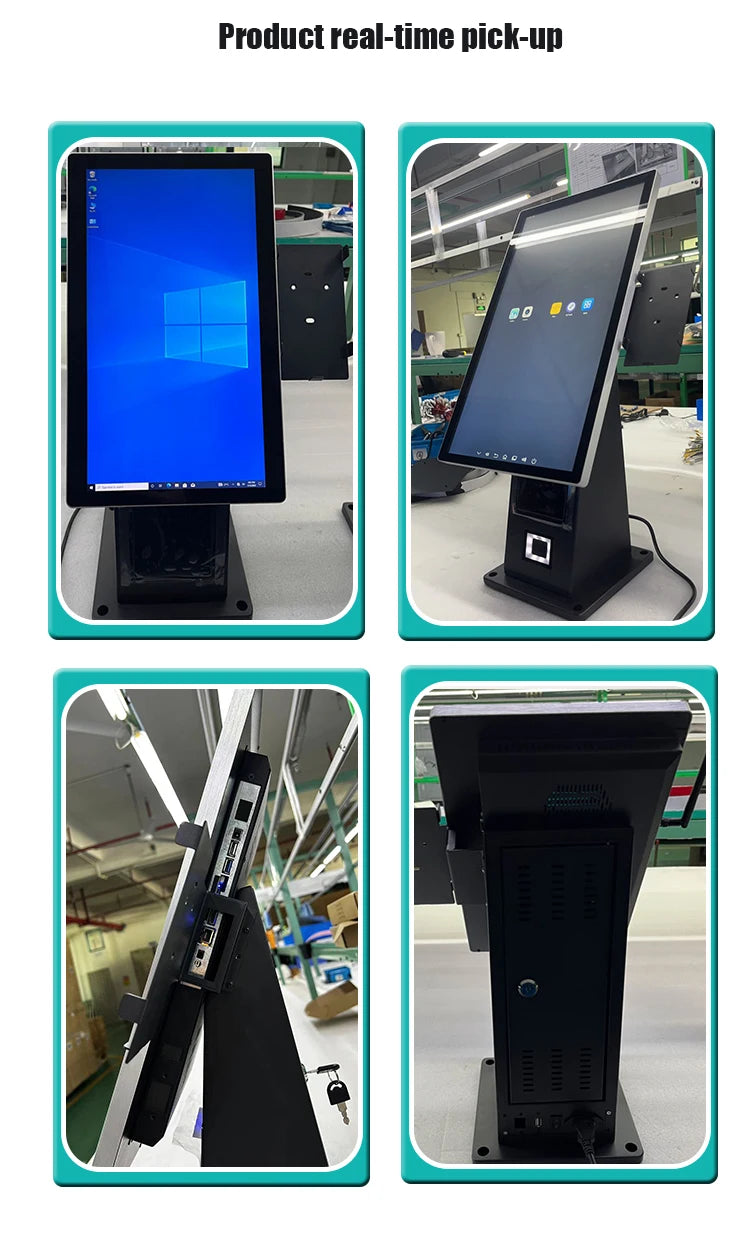 【Hot Sale】21.5Inch Desktop Self-Service Payment Pos Terminal Android Sales Kiosks Self Order Menu Screen Terminal Kiosk Fast Foo