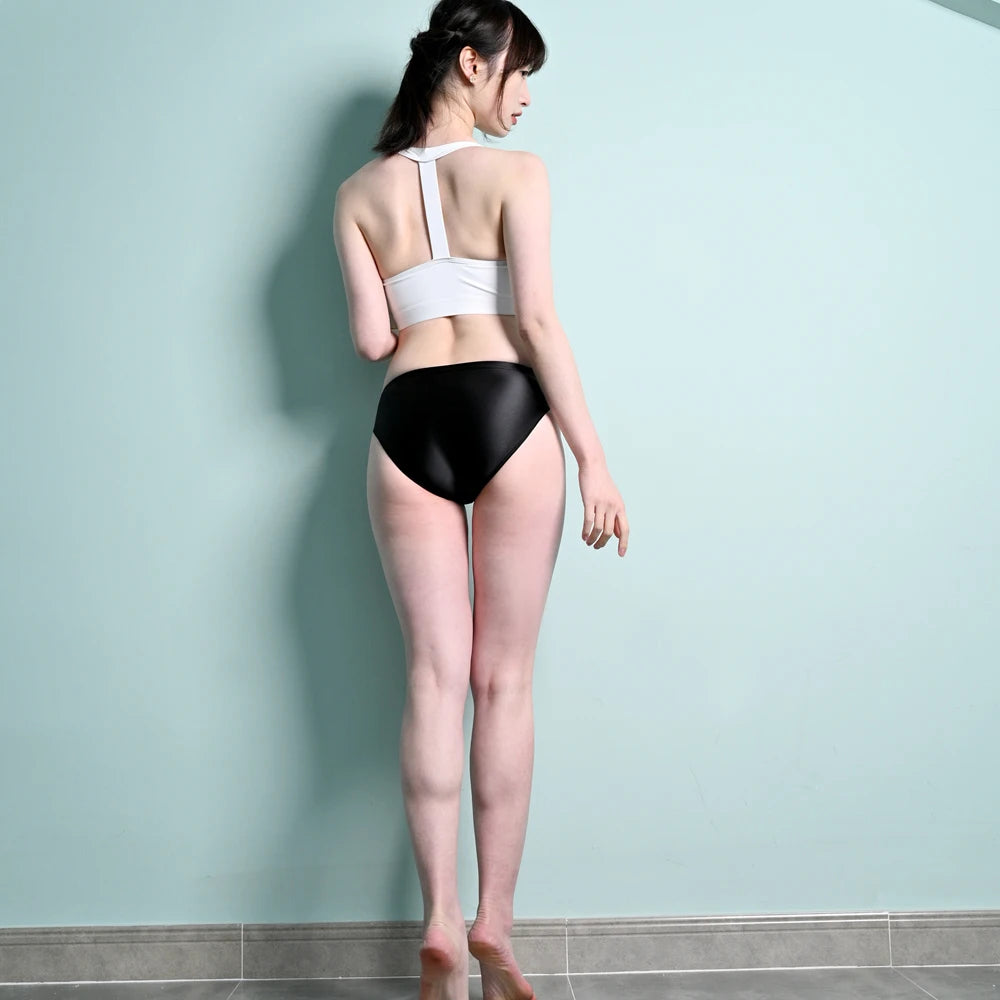 Low Waist Swimming Leggings for Men and Women,Trunks,Shorts,Underpants,Bikini Bottoms with Buttocks,Plus Size Underwear,Briefs
