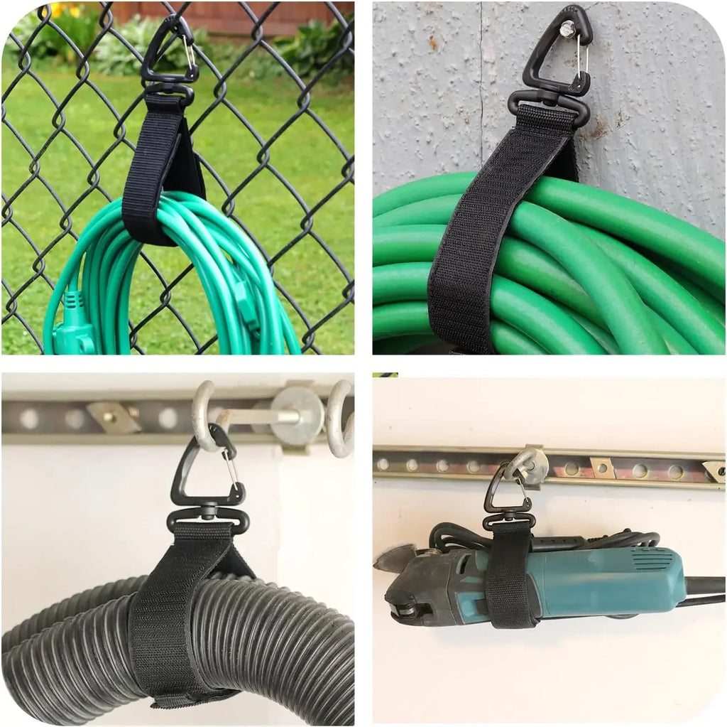 10/5/1PCS Rotate Buckle Wire Manager Power Cord Management Nylon Heavy Cord Storage Straps for Cable Hoses Car Organizer Holder