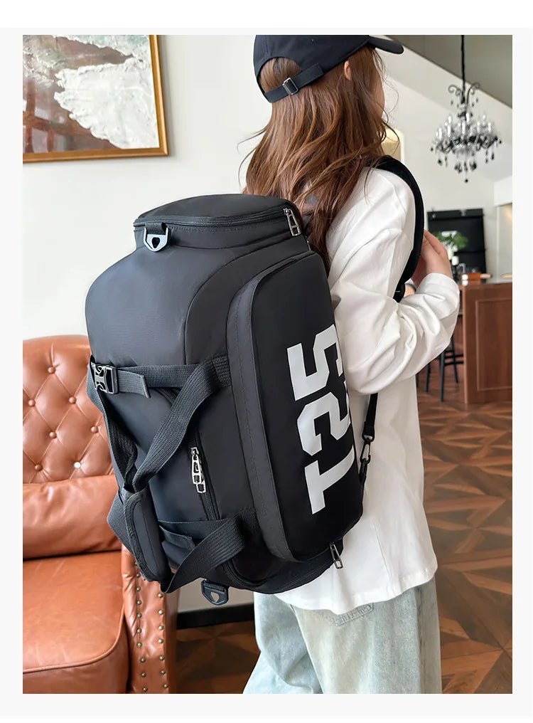 Customized Logo Fitness Bag Football Backpack Swimming Taekwondo Waterproof Backpack Luggage Bag Printed Pattern