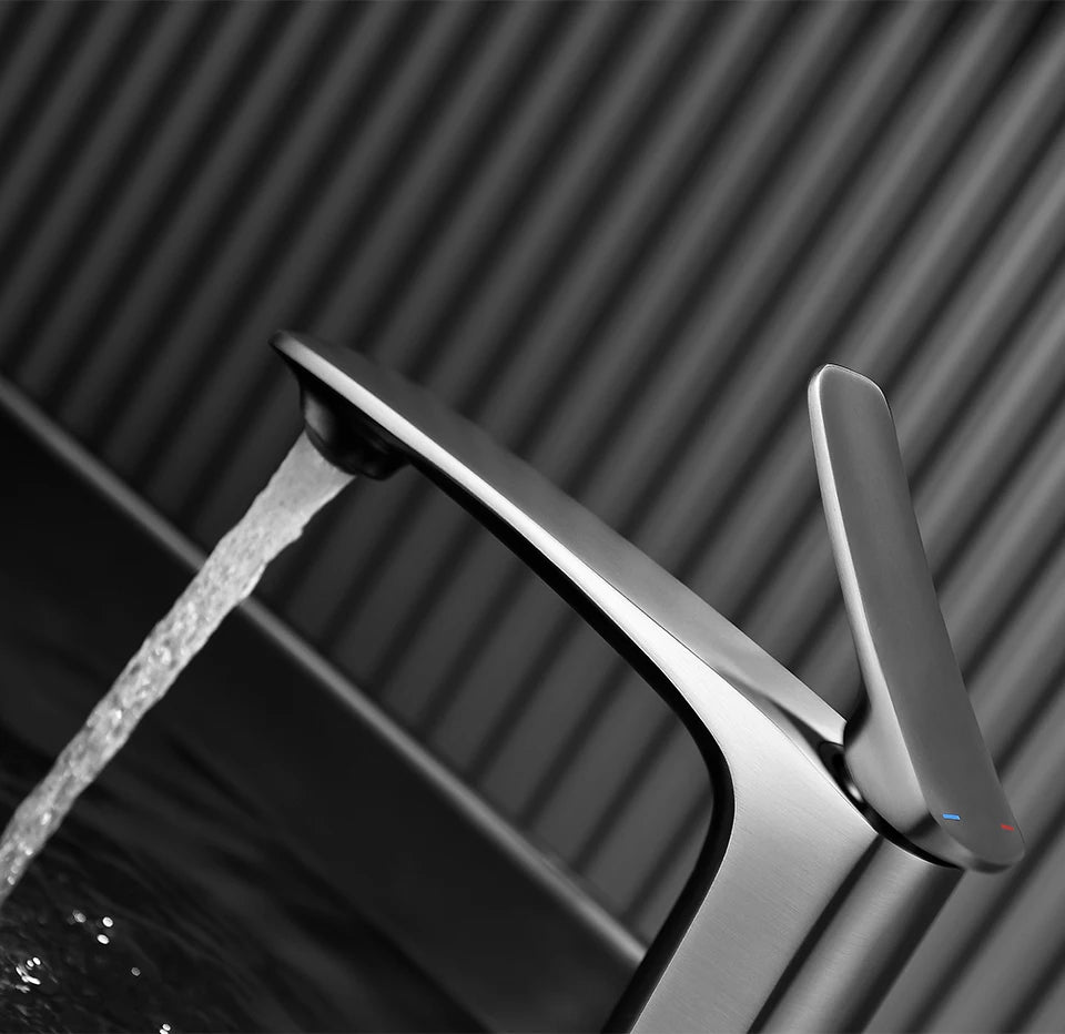 VGX Luxury Gold Bathroom Faucets High Basin Mixer Tall Sink Faucet Gourmet Washbasin Tapware Hot Cold Water Tap Brass Chrome