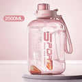 Large Capacity2500/1700ML Water Bottle With Straw Lid Sports Gym Water Kettle For Camping Travel BPA Free Drinking Bottles
